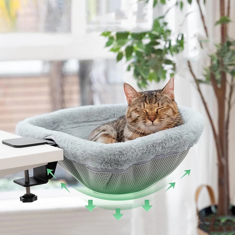 원클릭 접이식 반원형 고양이 책상 해먹, 공간 절약형  - Under Desk Hammock 리뷰 및 가격