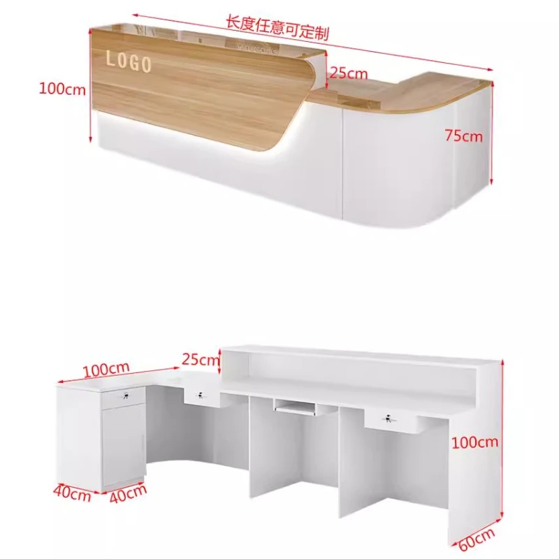 고급 수납형 리셉션 데스크, 맞춤형 뷰티 장식 리셉션  - Office Furniture Usa 리뷰 및 가격