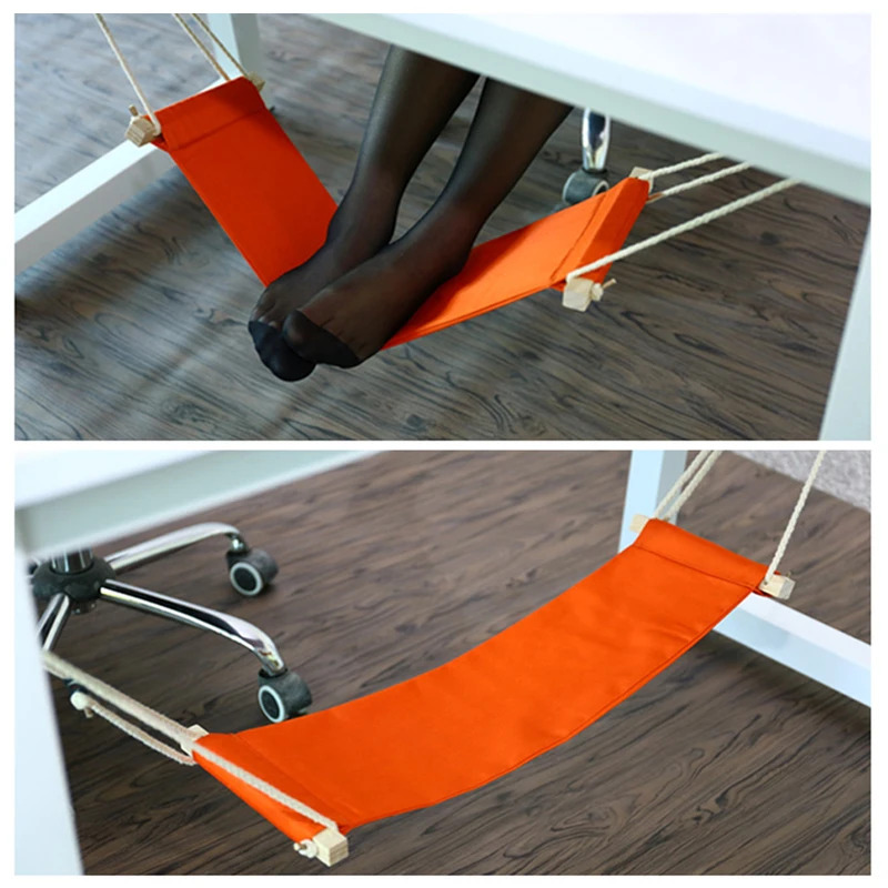 조절 가능한 폴리에스터 발 받침대 - 휴대용 책상 발  - Under Desk Hammock 리뷰 및 가격